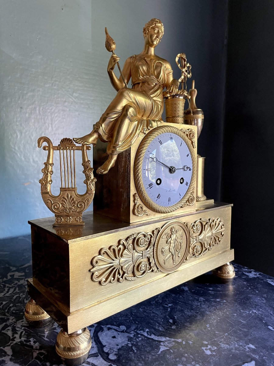 Empire Clock "la Fileuse"-photo-2