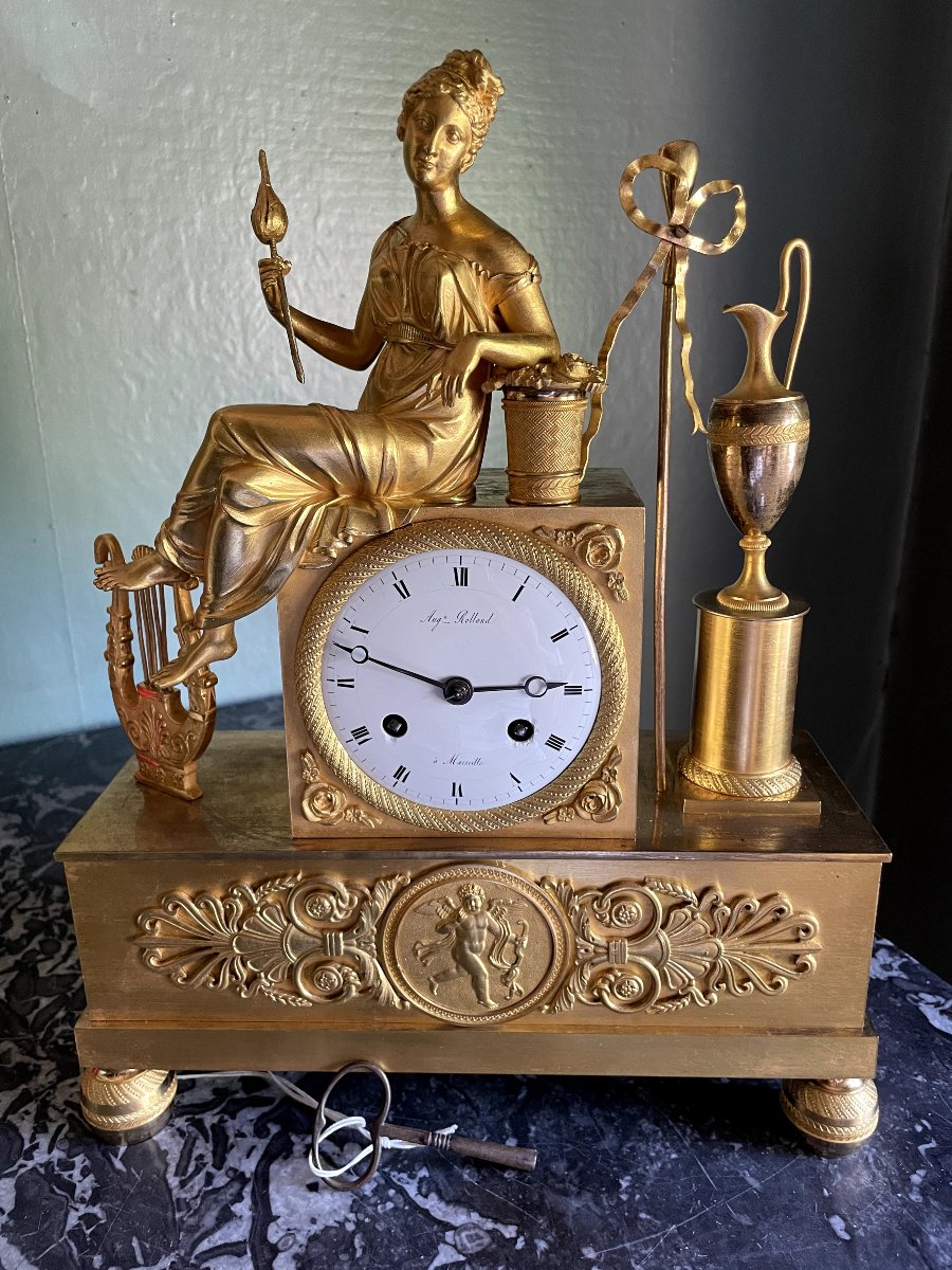 Empire Clock "la Fileuse"-photo-8
