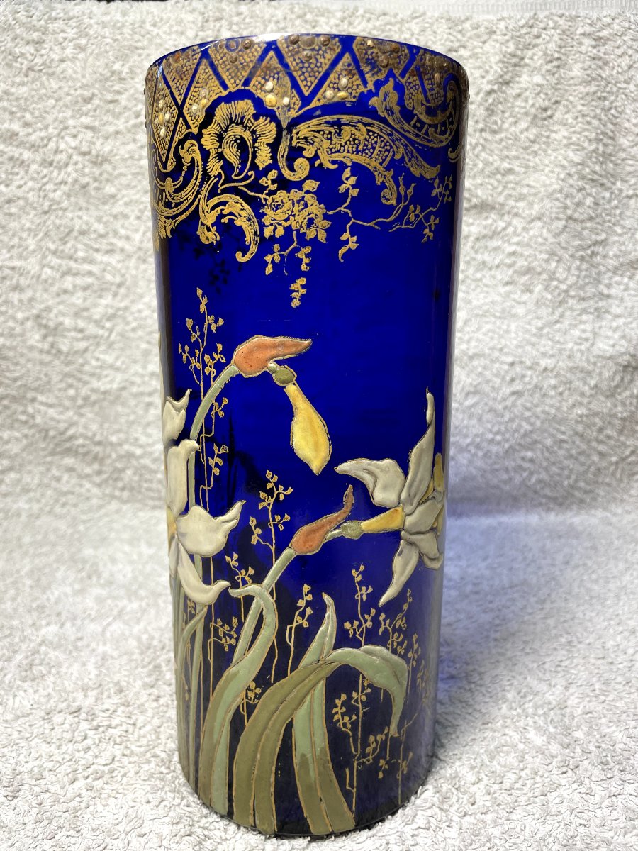 Legras Montjoye Vase, H 24.5.-photo-4