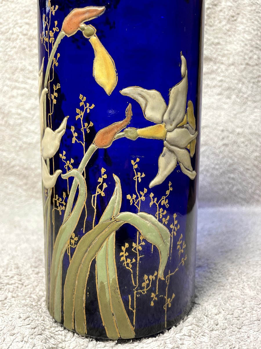 Legras Montjoye Vase, H 24.5.-photo-1