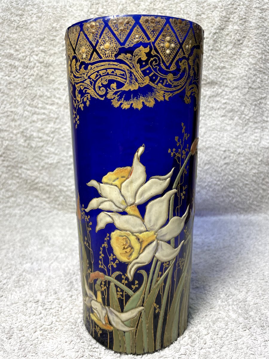 Legras Montjoye Vase, H 24.5.