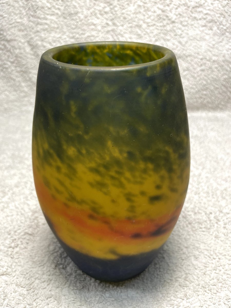 VASE MÜLLER FRERES LUNEVILLE , HT 19,5.-photo-2