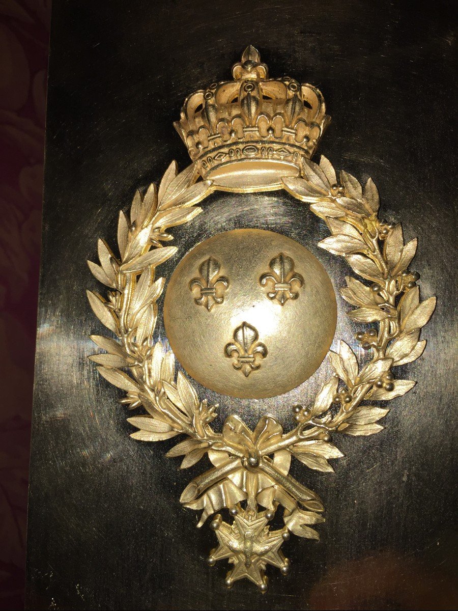 Royalist Pendulum Of Oudin Pupil Of Breguet, Ht 50.-photo-3