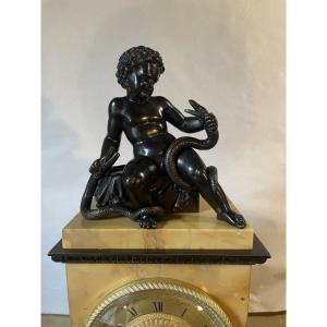 PENDULE MYTHOLOGIQUE DE GALLE , HERCULE.