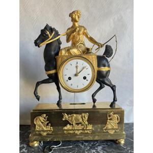 The Milkmaid Clock After Louis Croutelle