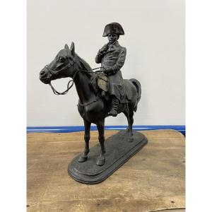 NAPOLEON STATUE EQUESTRE REGULE , HT 40.