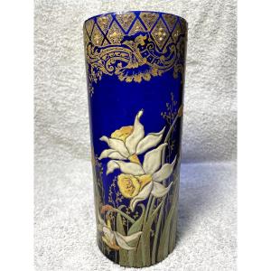 Legras Montjoye Vase, H 24.5.