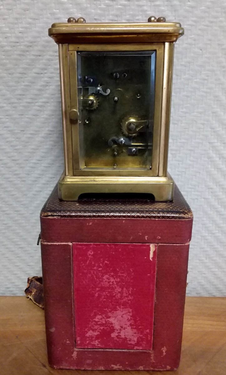 Officer's Clock In Gilt Bronze Napoleon III Period-photo-5