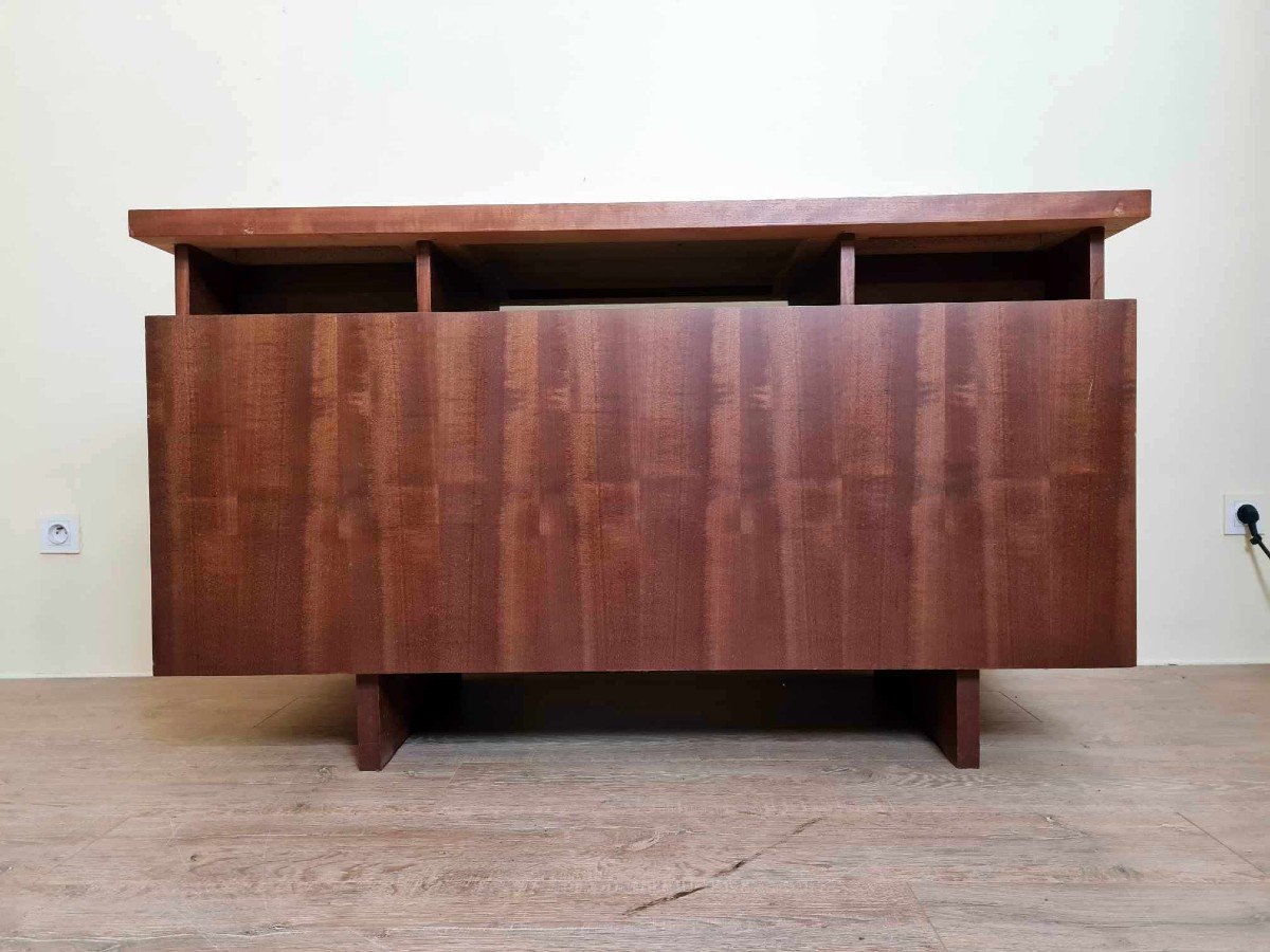 Beautiful Scandinavian Center Desk In Teak With A Beautiful Original Patina Circa 1960-photo-3