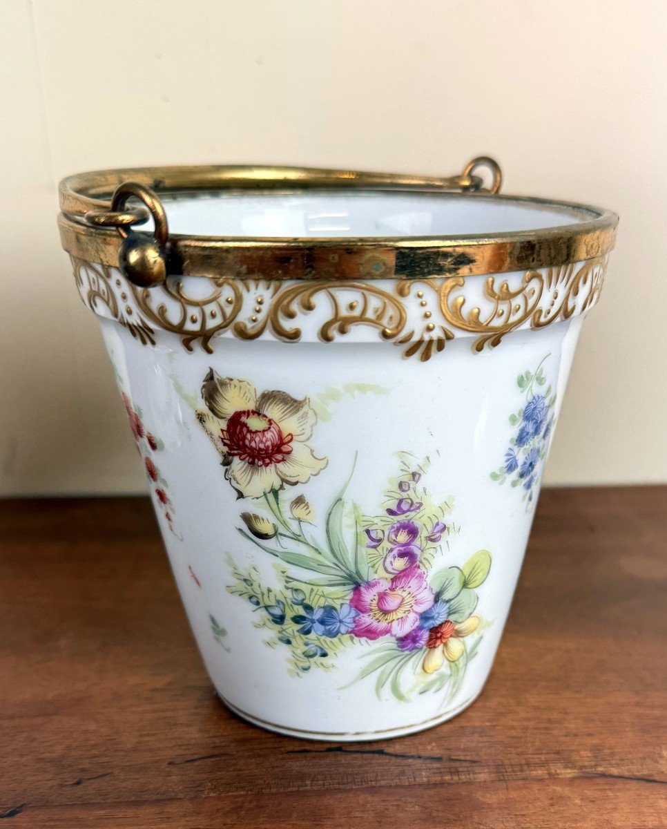 Saxony And Paris Porcelain: 3 Shaped Pieces Empire Period -photo-2