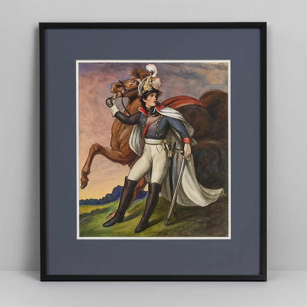 After Géricault / Signed Allouis / Dated 1910 / Framed Pastel 