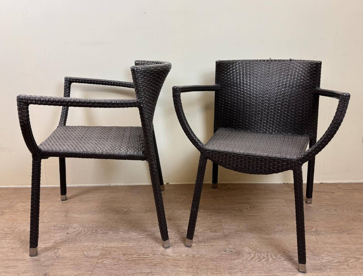 Pair Of Emu Armchairs Model Nilo / Design By Chiaramonte And Marin -photo-1