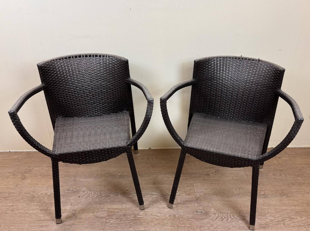 Pair Of Emu Armchairs Model Nilo / Design By Chiaramonte And Marin 