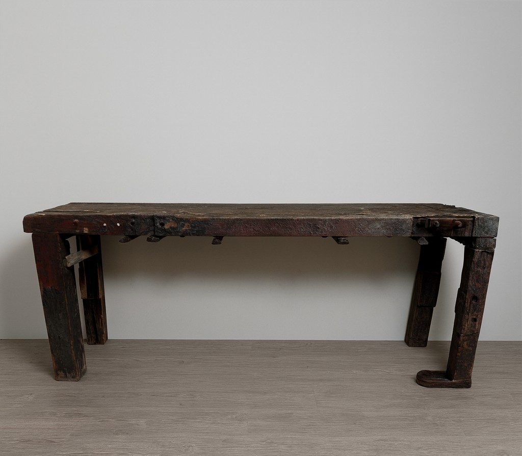 Grand établi De Menuisier En Bois Massif N°2