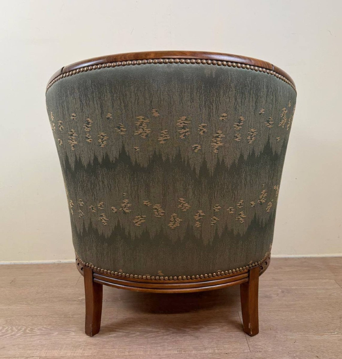 Art Deco Style Barrel Armchair-photo-6