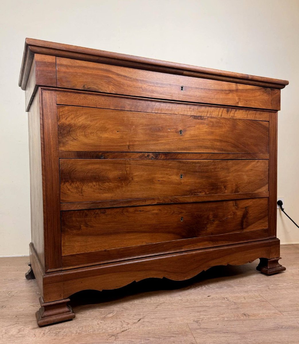 Louis Philippe Period Chest Of Drawers In Walnut