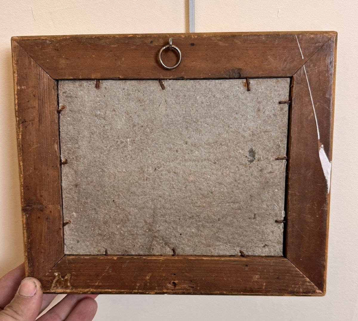 école Française 1850 : Huile Sur Panneau Signée Beauregard    -photo-4