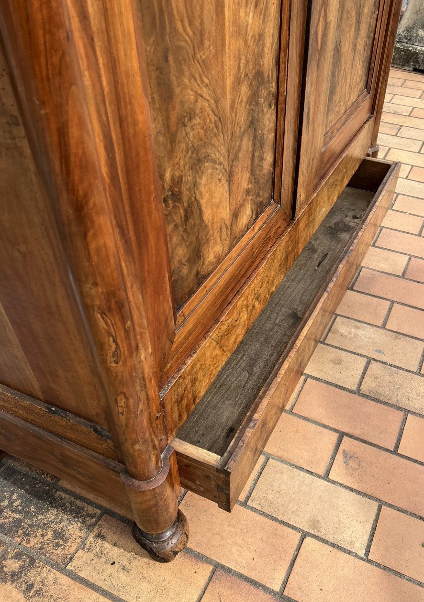 Importante Armoire Bourguignonne époque Louis Philippe En Noyer -photo-4