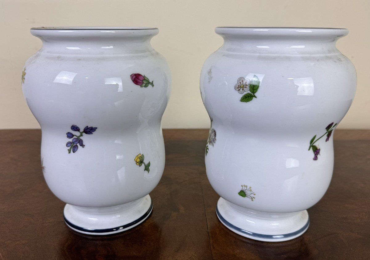 Two 20th Century Porcelain Pharmacy Jars-photo-1