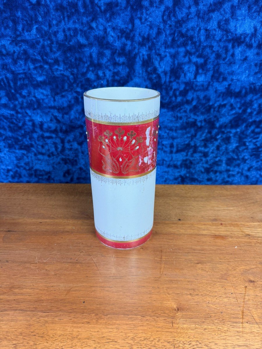 Keller Et Guerin Lunéville Pair Of Porcelain Rouleau Vases Circa 1930 -photo-1