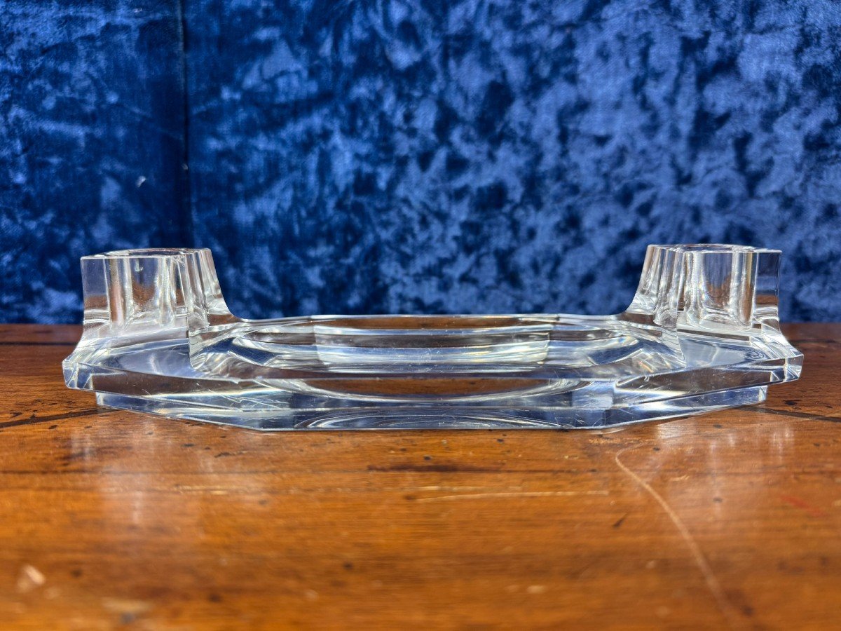 Baccarat: Rare Crystal Pen Holder Circa 1950