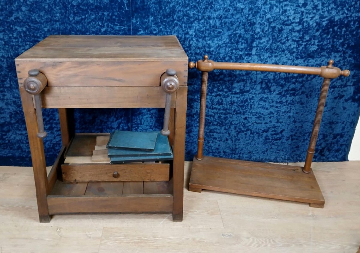 Combined Binding Press With Accessories, Napoleon III Period-photo-1