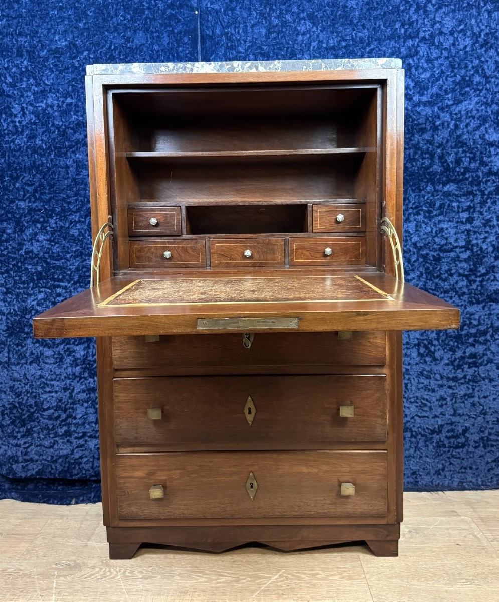 Secrétaire époque Art Déco En Acajou Vers 1920-1930-photo-1