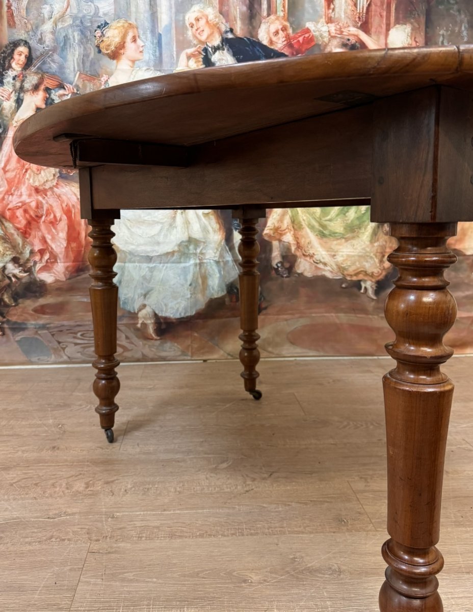 Table A Volets époque Louis Philippe En Noyer -photo-5