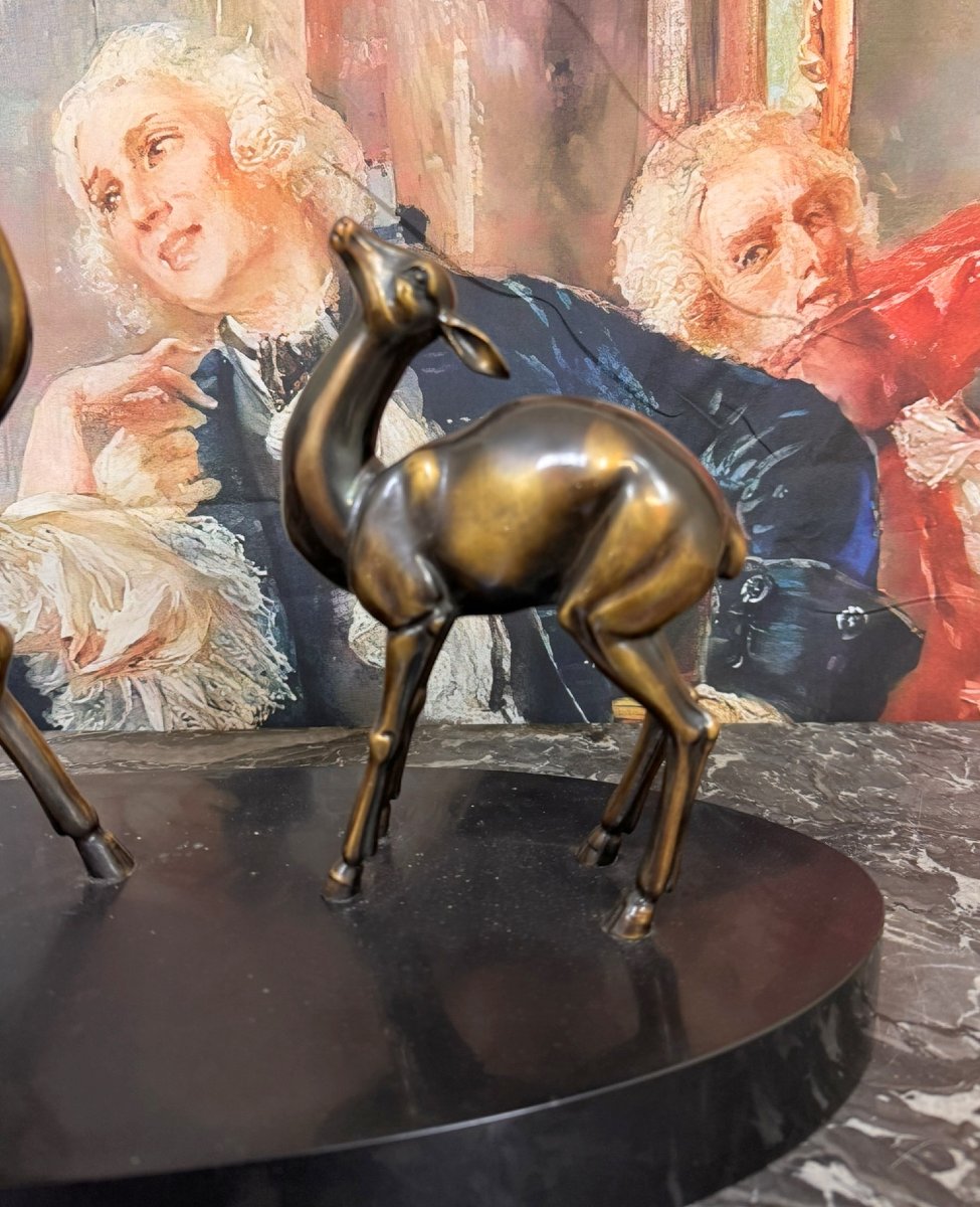Art Deco Period Antelope Sculpture-photo-2