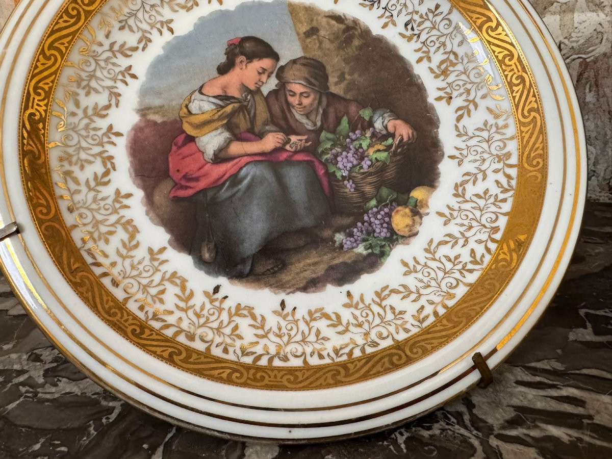 Paire d'Assiettes En Porcelaine d'Uzes-photo-5