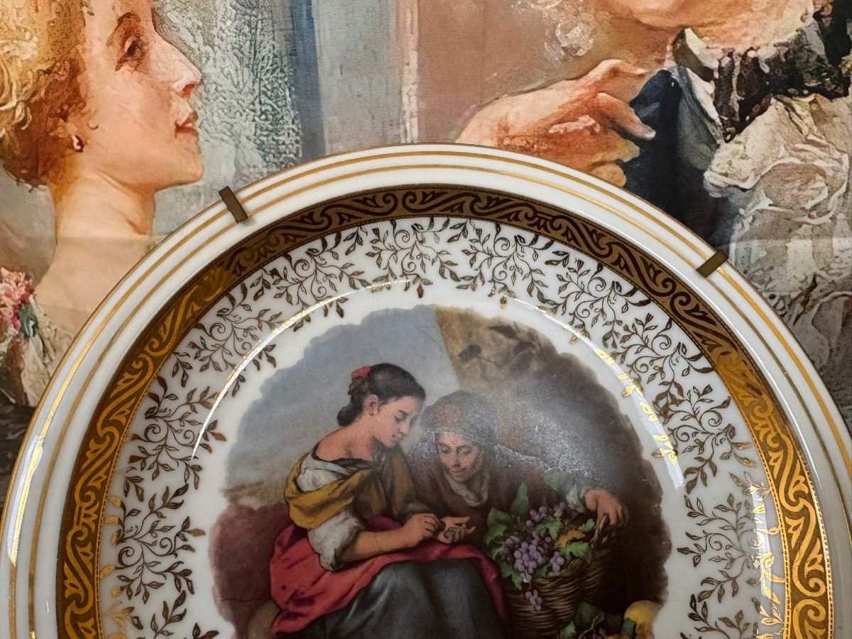 Paire d'Assiettes En Porcelaine d'Uzes-photo-6