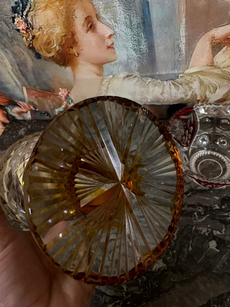 Bohemian Crystal Chalice Glass-photo-2