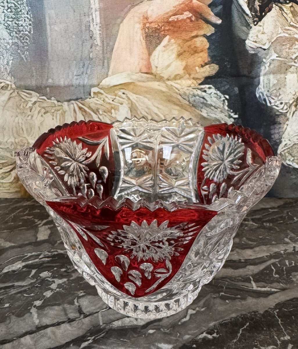 Coupe Bol En Cristal De Bohéme