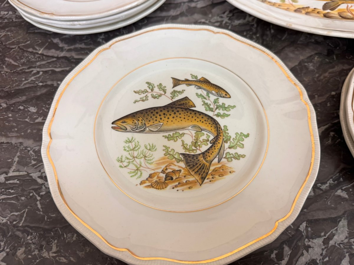 Longchamp: 19-piece Porcelain Fish Set-photo-3
