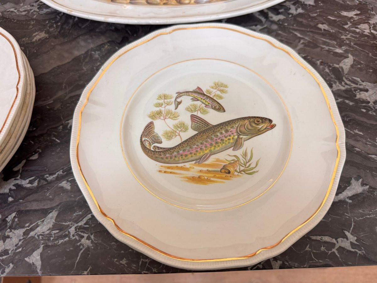 Longchamp: 19-piece Porcelain Fish Set-photo-4