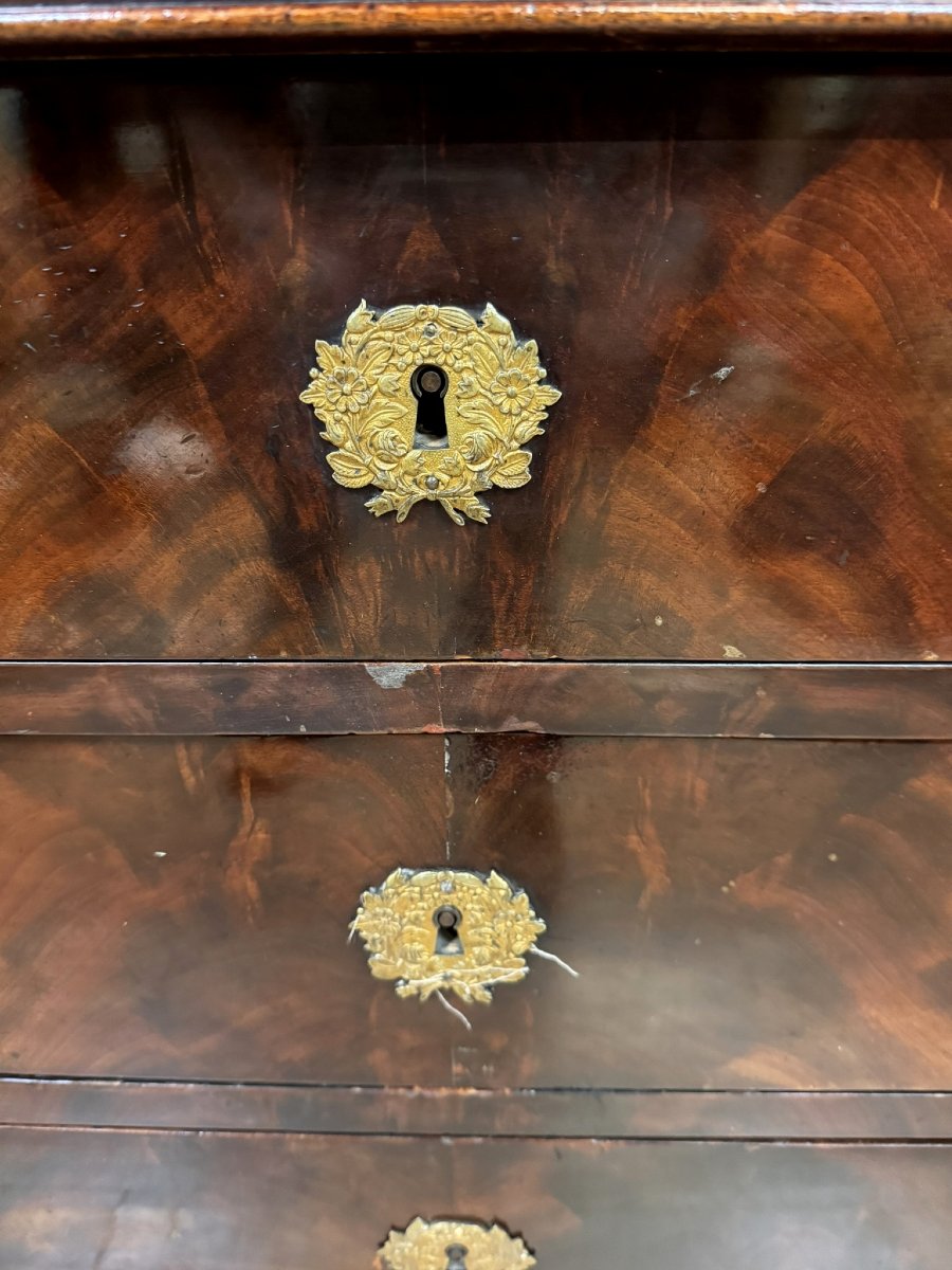 Commode Empire Restauration En Acajou Et Bronzes Dorés-photo-4
