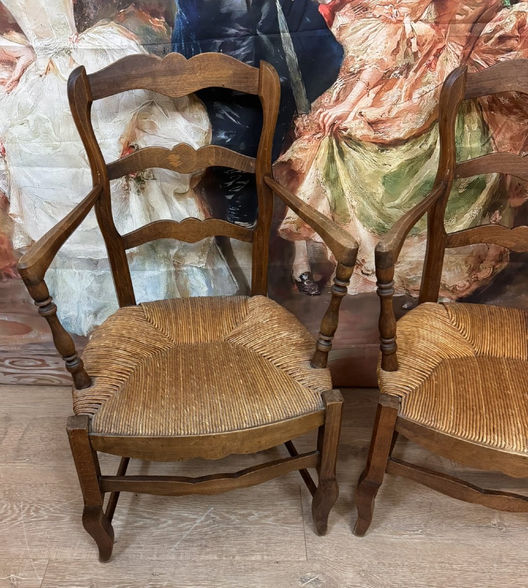 Paire de fauteuils style Louis XV-photo-3
