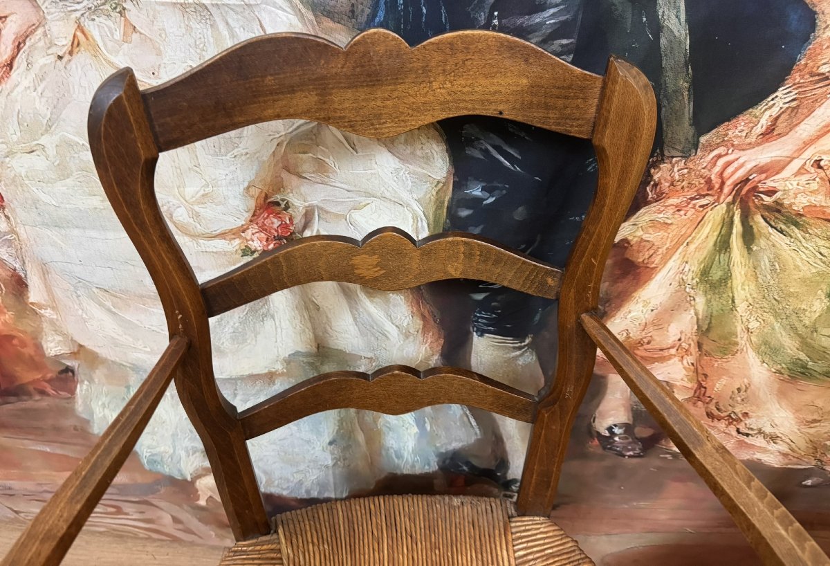 Paire de fauteuils style Louis XV-photo-4
