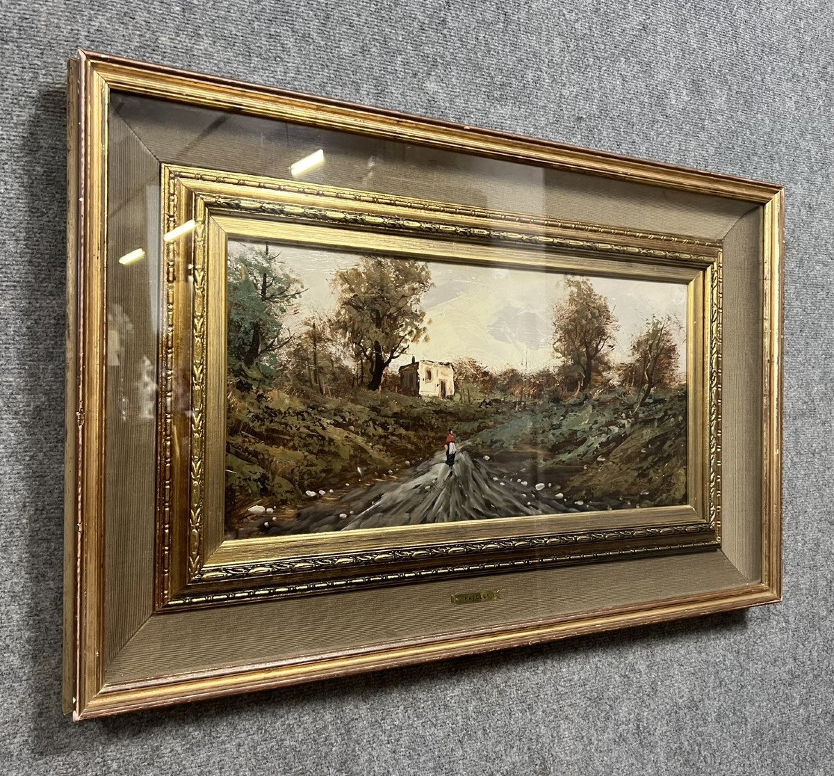 Tableau huile sur panneau école Italienne-photo-1