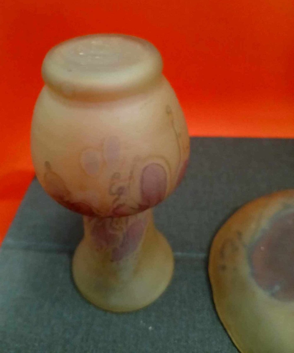 Two Vases And A Marbled Glass Empty Pocket-photo-5