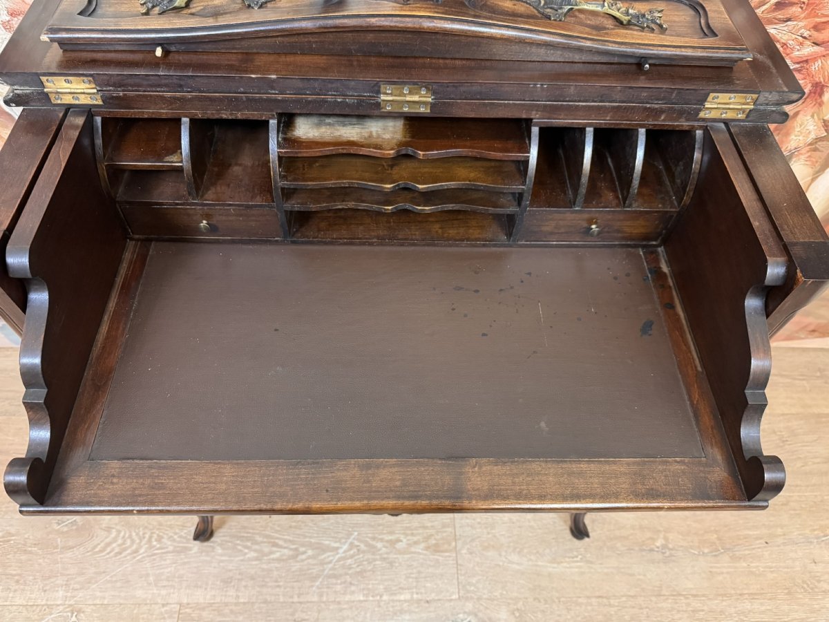 Louis XV Style Provencal Secretary Chest Of Drawers-photo-6