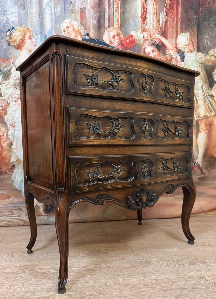 Louis XV Style Provencal Secretary Chest Of Drawers-photo-8