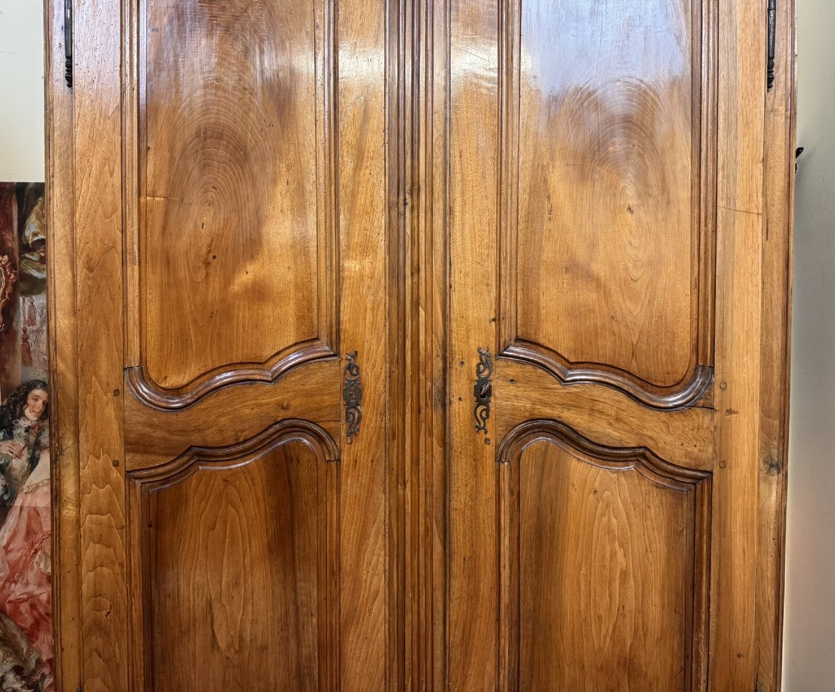 Louis XV Period Walnut Wedding Armoire-photo-2