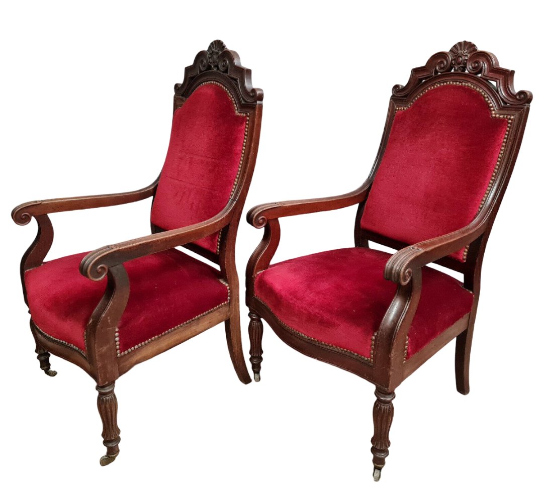 Restoration Period Living Room In Mahogany -photo-3
