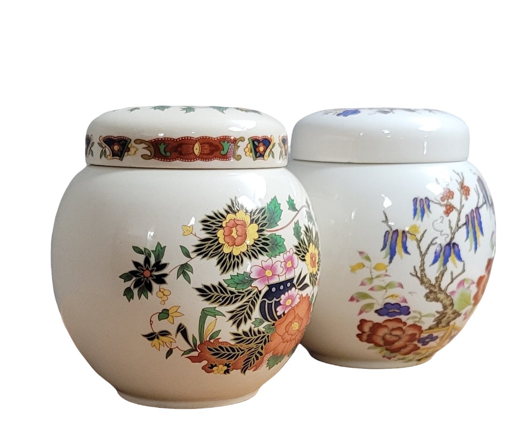paire de pots couverts en porcelaine chinoise-photo-2