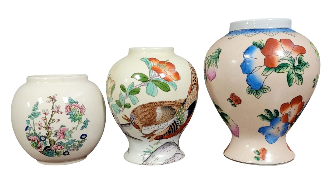 Three Chinese Porcelain Vases