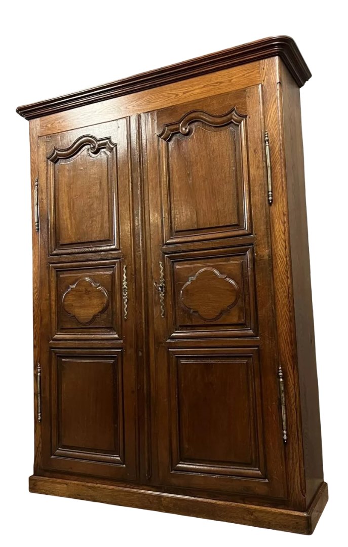 Louis XIV Style Valet Cabinet In Solid Wood  -photo-3