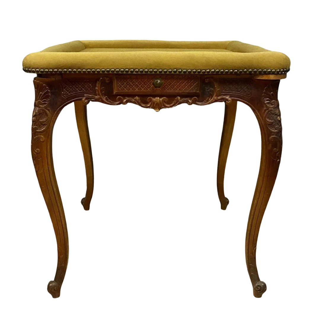 Louis XV Style Games Table In Carved Walnut 
