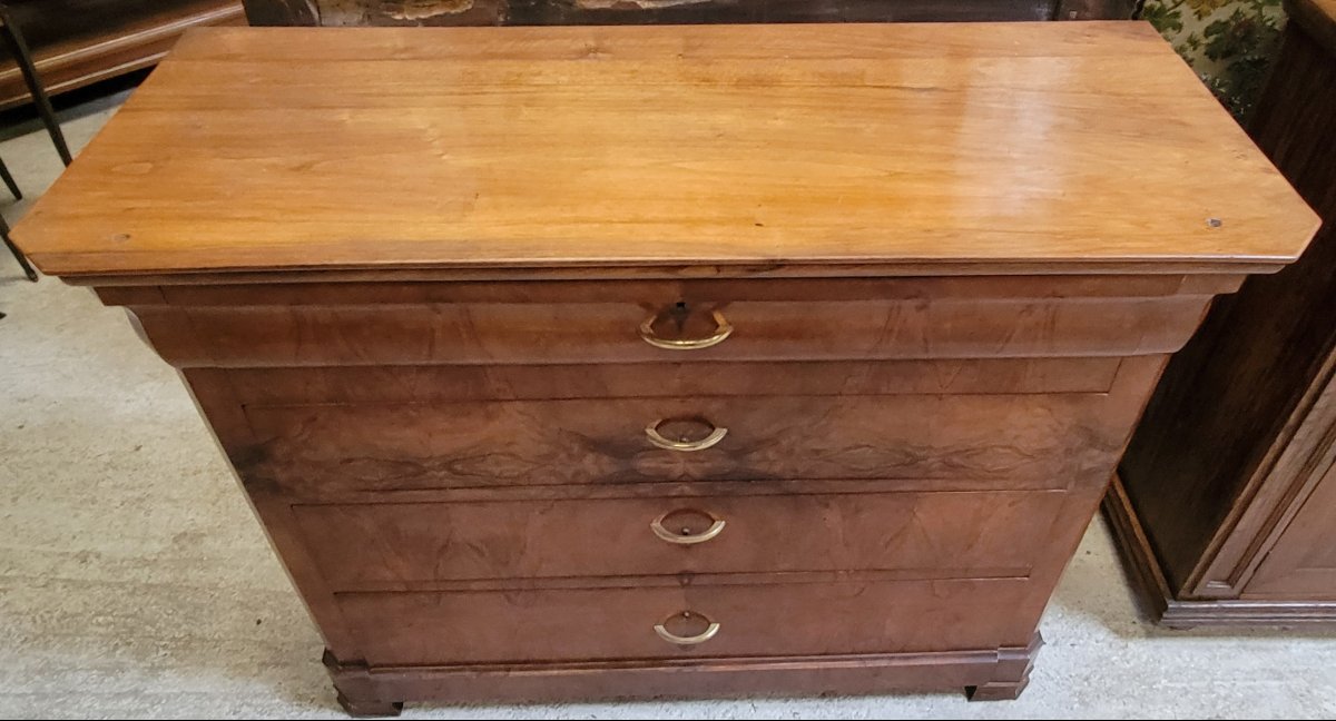 commode a doucine époque Louis Philippe en noyer-photo-3