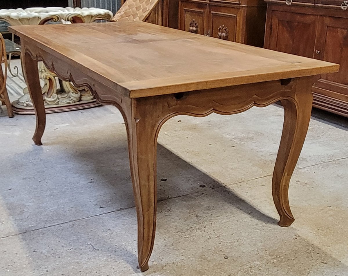 Grande table provençale style Louis XV a allonges-photo-2